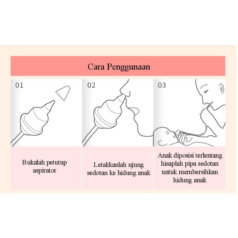 Alat Hisap Ingus Sedotan Ingus 1 Selang Nasal Nose Selang Aspirator Penyedot Lendir Ingus Anak Bayi