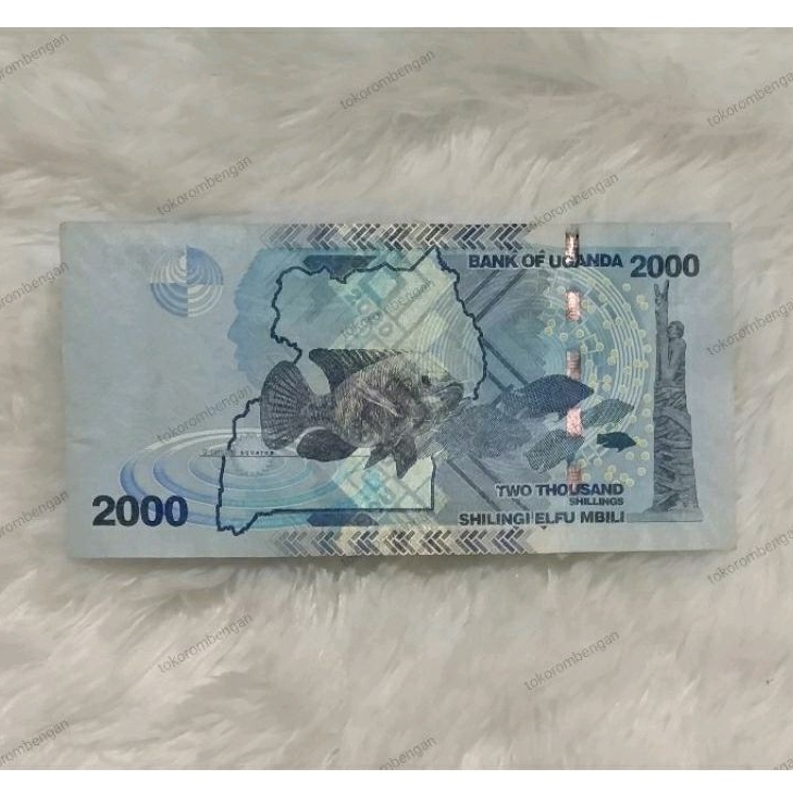 Toko Rombengan⭐Uang Kertas Asing Asli Uganda 2000 Shilling