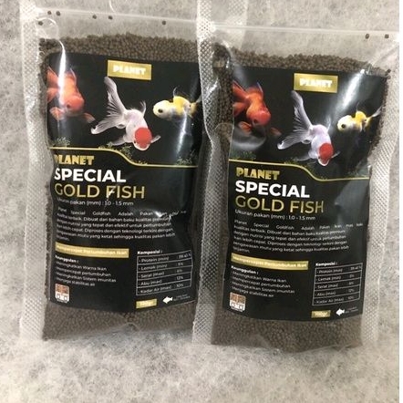 (PELNET) MAKANAN IKAN KOKI PELET GOLD FISH PREMIUM SACHET 100GR