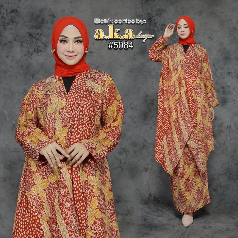 [5084] Stelan Rok Batik Baby Premium/Semi Sutra Full Payet Atasan Sama Rok//Kode AKA