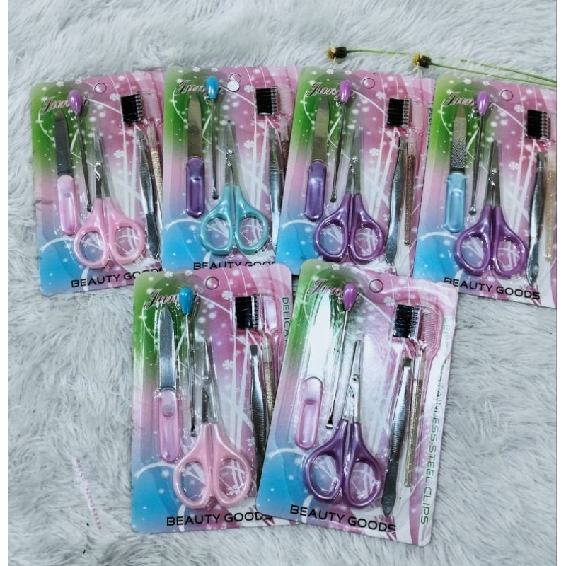 set meni pedi / alat menicure set lengkap 5in1