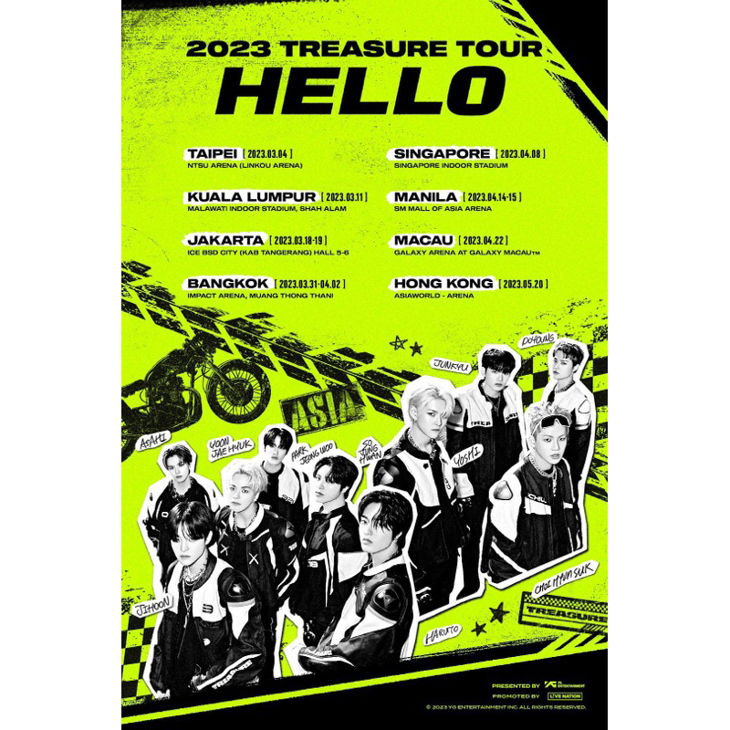 TIKET KONSER TREASURE TOUR HELLO 2023