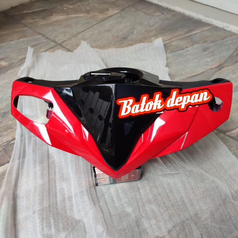 paket cover batok depan beat led idling stop 2020 sampai 2022 warna merah putih hitam