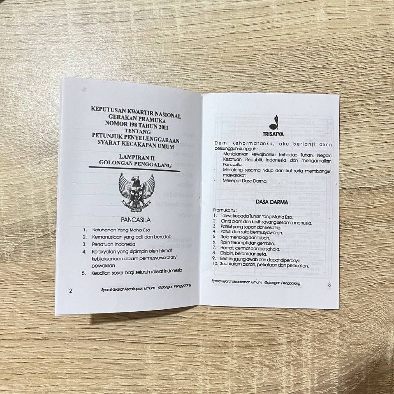 BUKU SKU HFS BIJIAN penggalang siaga penegak