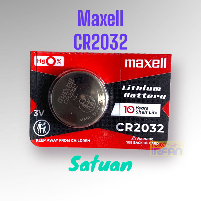 BATERAI MAXELL CR2032 ORIGINAL LITHIUM BATTERY 3 VOLT CR 2032 ASLI ORI