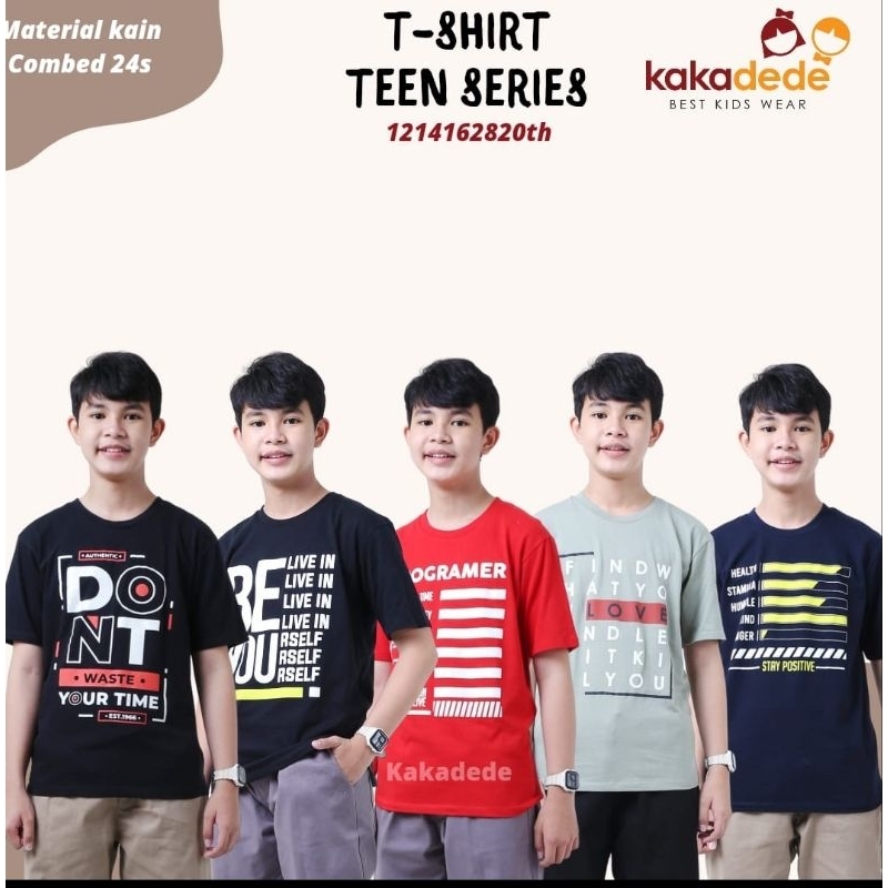 kaos Anak Remaja  kakadede Laki laki  Remaja Tanggung premium 9 10 11 12 14 16 18Tahun