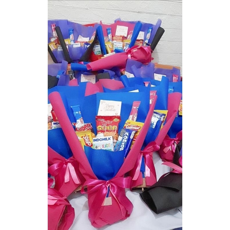 

buket snack bouquet souvenir ultah ulang tahun