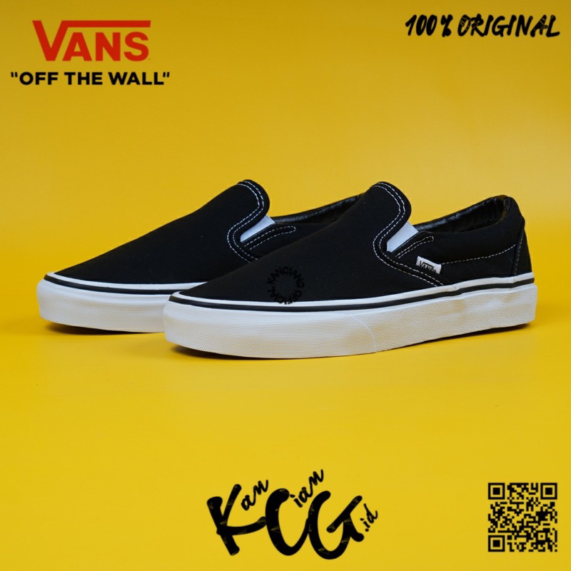 Vans Slip On Classic Black White 100% Original Bnib