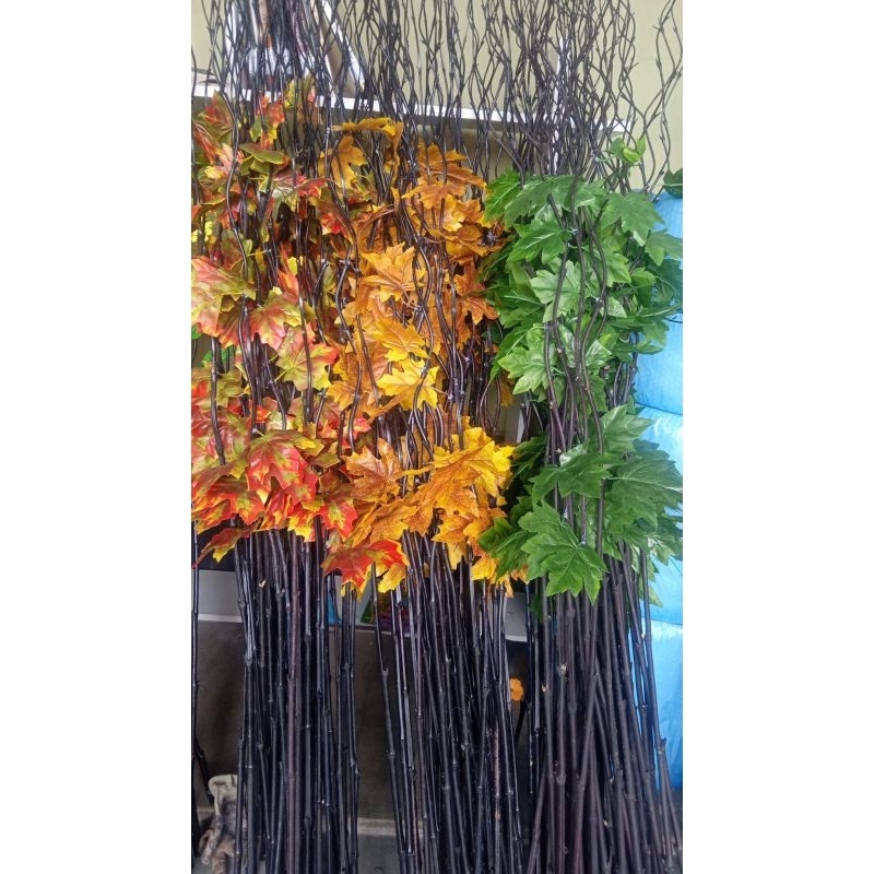 HIASAN DAUN MAMPLE BAMBU ULIR CENDANI