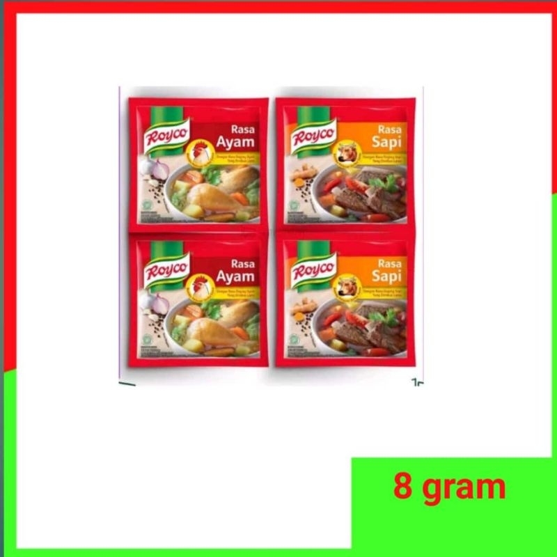 

Royco Penyedap Rasa Kaldu Sapi dan Ayam 12 Pcs x "8gr