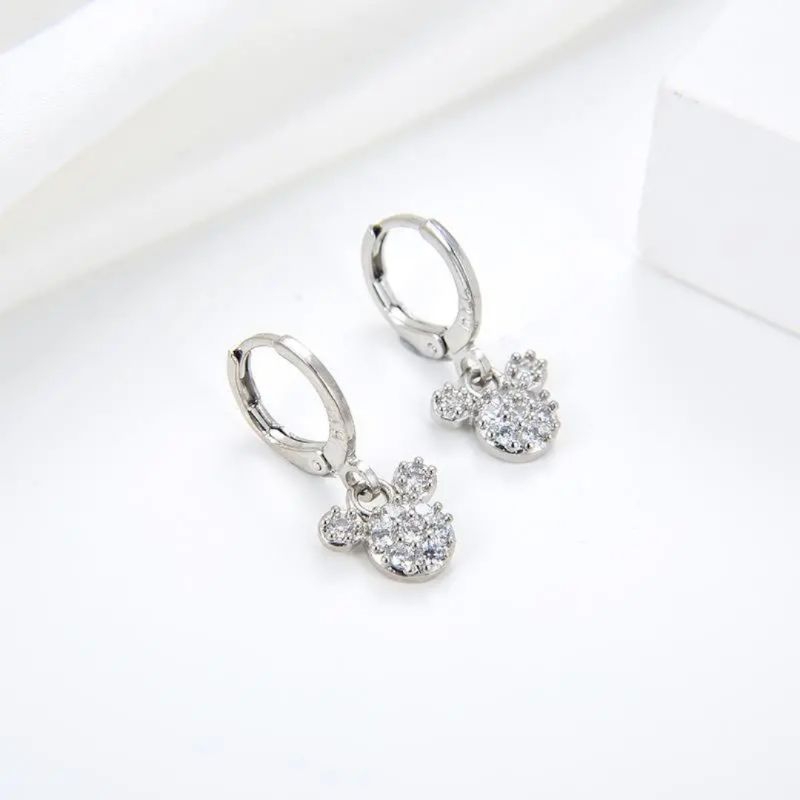 ANTING MICKEY MOUSE SILVER KOMBINASI PERMATA