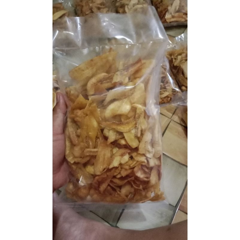 

kripik pisang cavendish | kemasan bantal besar