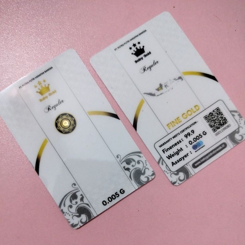 PPALGAN | BABY GOLD REGULER 0.005 gr putih hadiah emas mini
