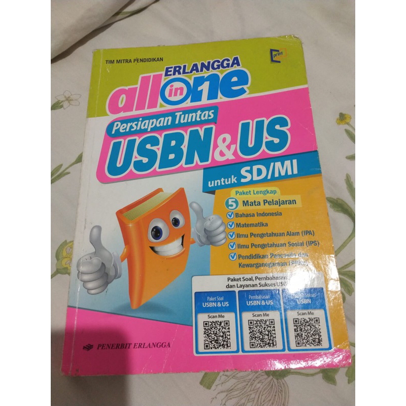 Buku soal USBN Erlangga SD