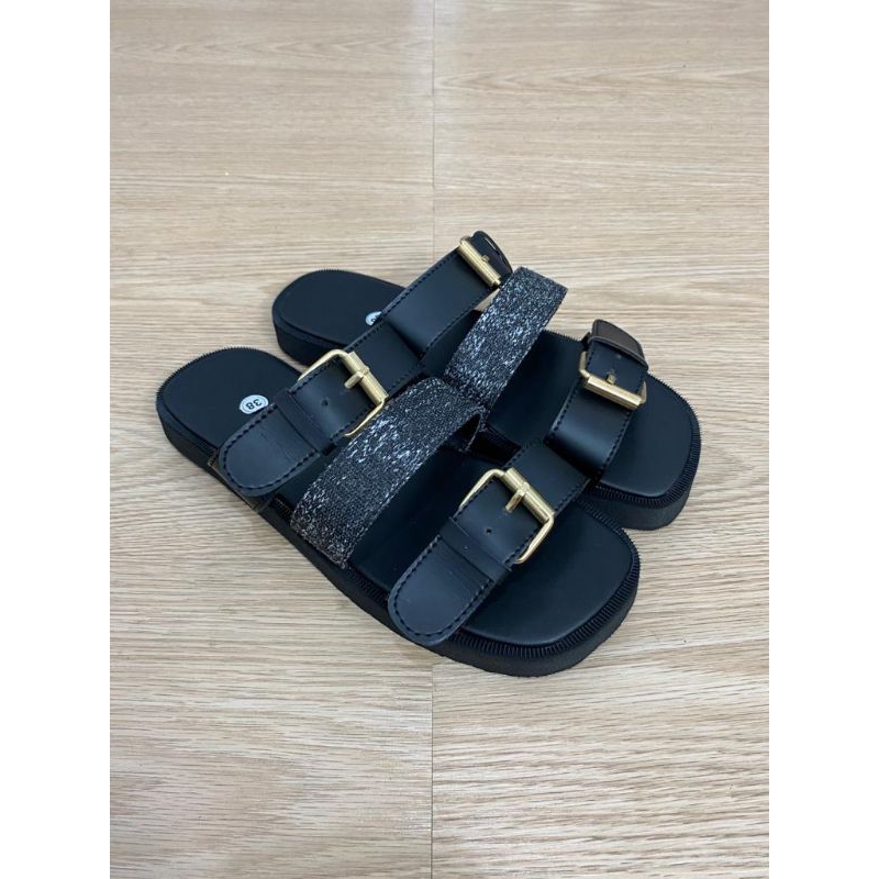 SB - LANY SANDAL SEPON CANVAS MOTIF BAN3