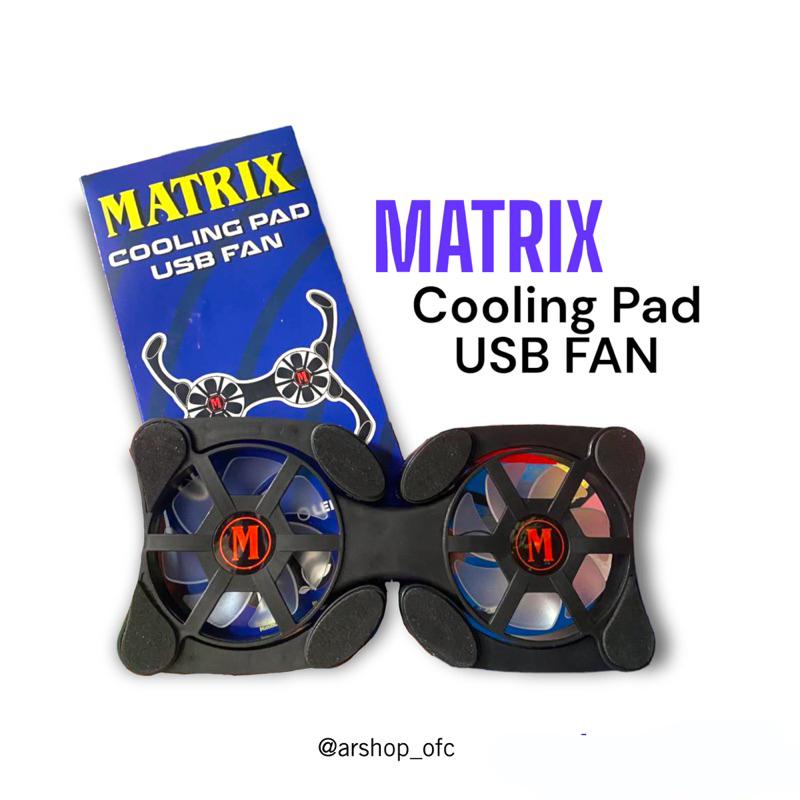 Cooling Pad USB Fan Matrix / Kipas Pendingin STB atau Laptop