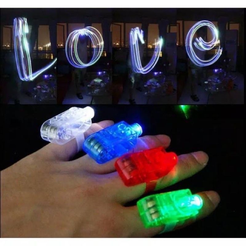 Laser Finger Beams Senter Jari Warna Warni/ Senter jari / Laser Finger
