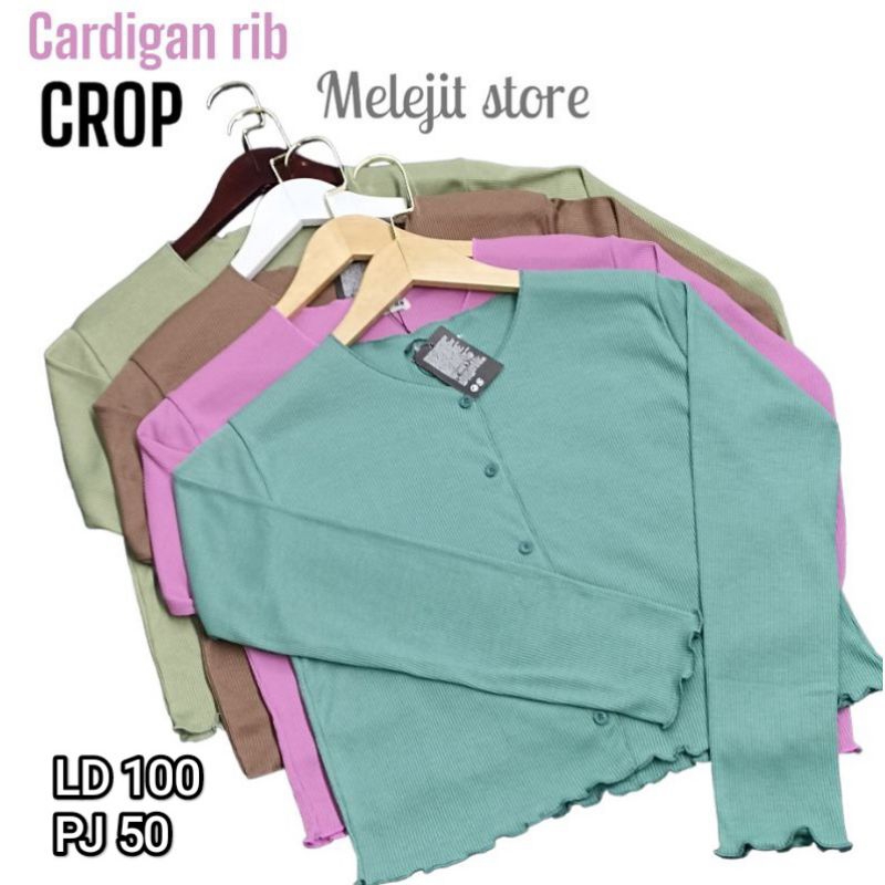 [COD]Cardigan RAJUT Crop korean  RIB Super premium ~ CARDIGAN Rajut Termurah