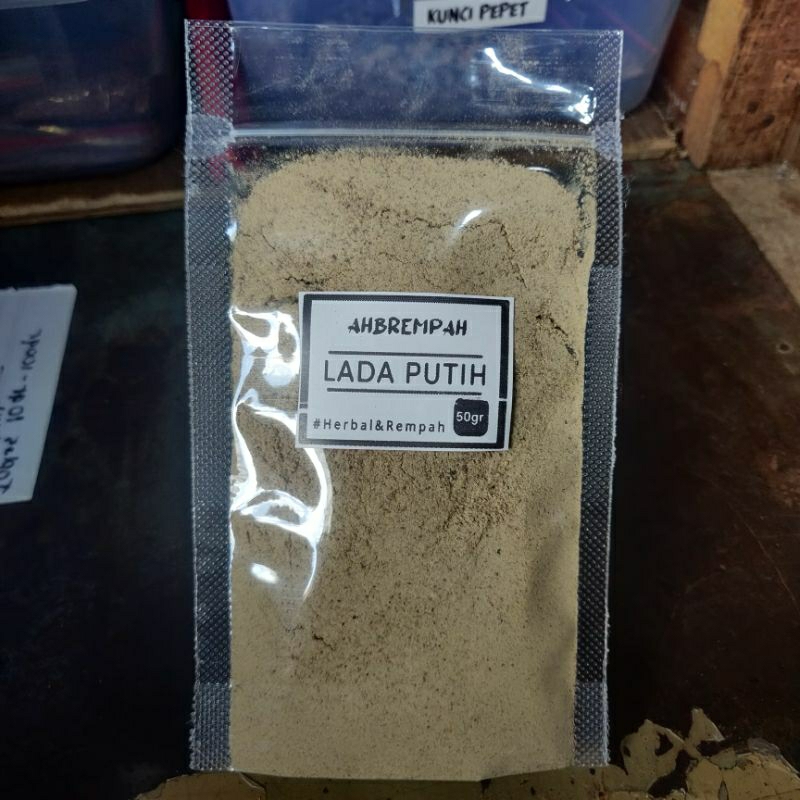 

Lada putih bubuk murni 50gram