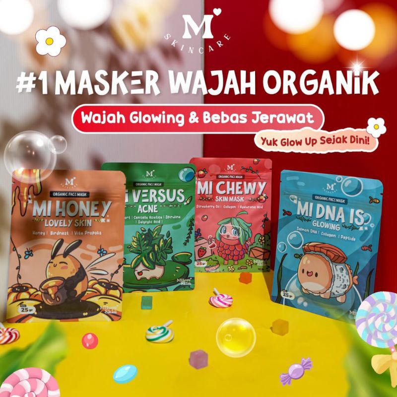 MILOVE SKIN Masker wajah organik