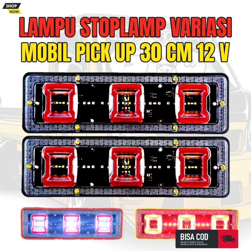 Lampu Variasi Stop Lamp Stoplamp Rem Belakang Mobil L300 Grand Max Truk Truck Pick Up Pickup 12 Volt