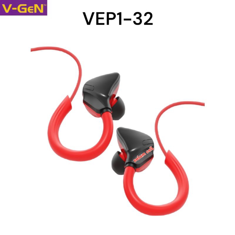 Headset V-Gen VEP1-32 Stereo Hd Sound Original Vgen Vep1 32 Garansi Resmi