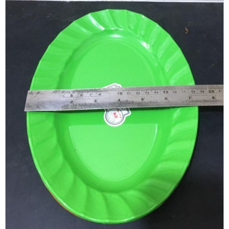 piring oval plastik semi melamin