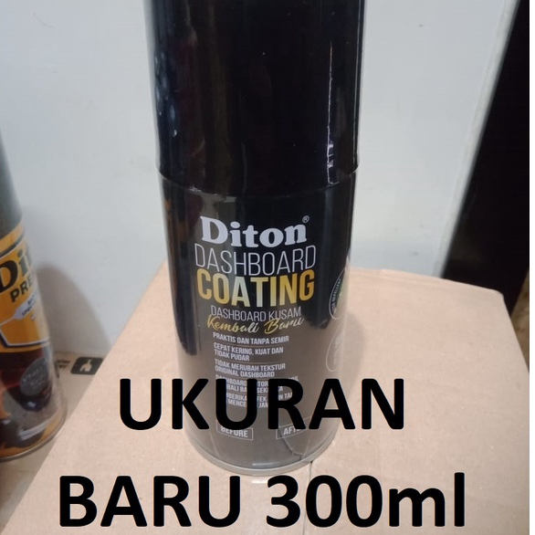 DITON PREMIUM DASHBOARD COATING BLACK 9800 VARIAN BARU 300ml/300cc Penghitam Dashboard