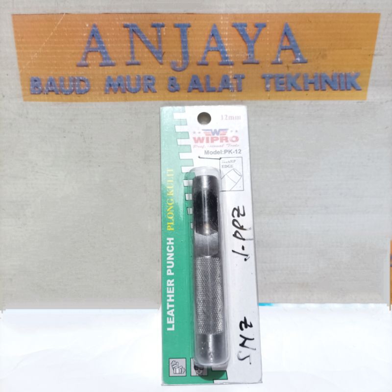 

WIPRO Plong Kulit 12mm / Alat Pembolong Gasket Kulit, Kertas, Karet / Leather Punch