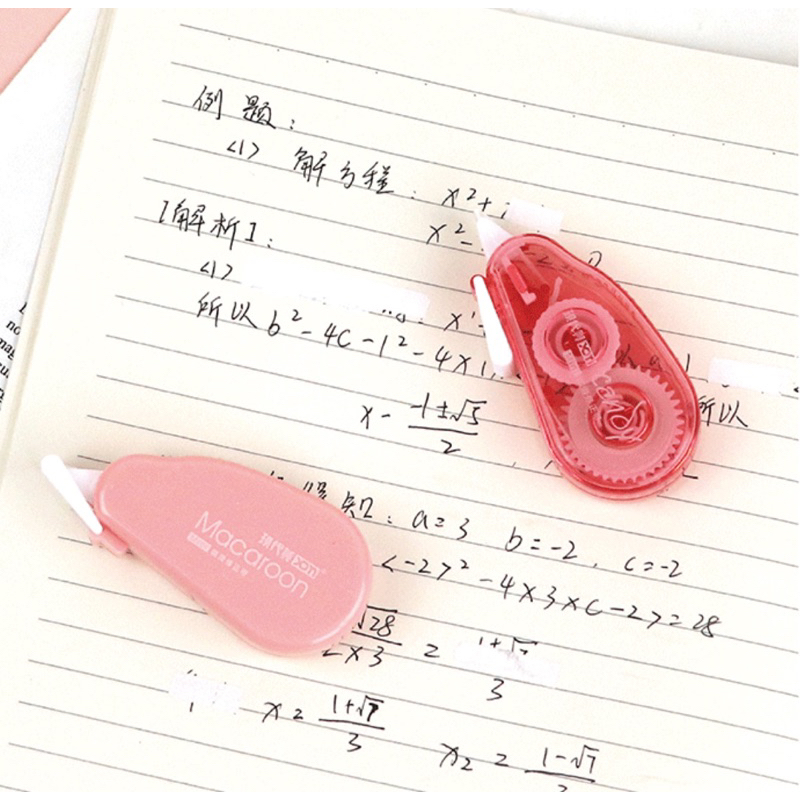 KENSHO Correction Tape Tipex Set Macaroon Candy Colour Aesthetic Isi 6 / Tip-ex Roll Kertas / Tipe-x Kering / Pita Penanda