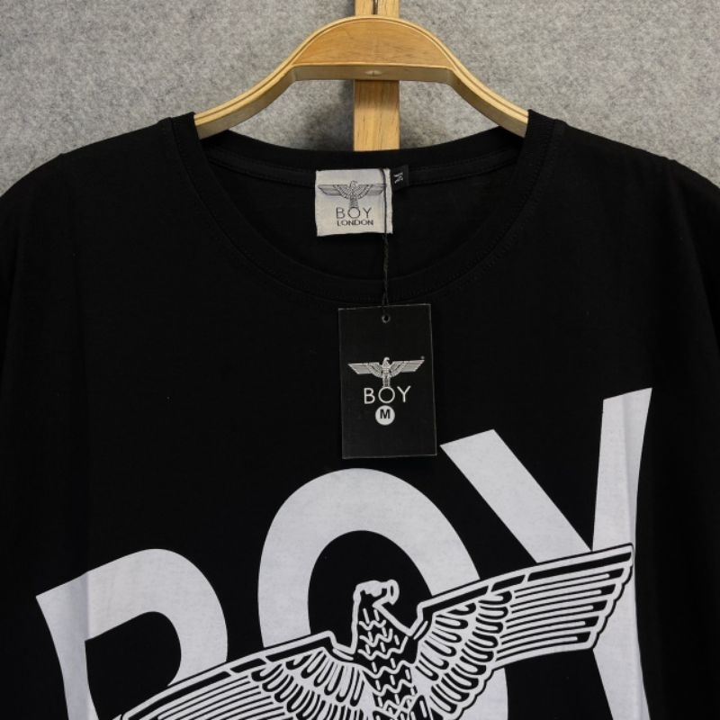 KAOS T-SHIRT BOY LONDON HITAM GOLD AUTHENTIC FULLTAG &amp; LEBEL