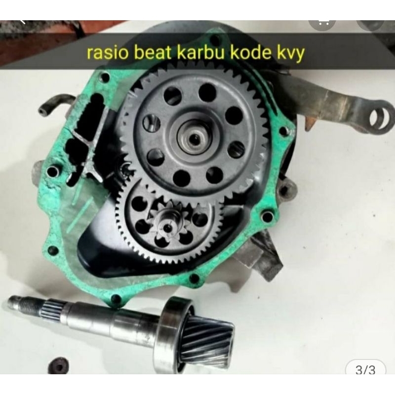 GEAR BOX GIGI GARDAN RASIO TRANSMISI FULL SET KOMPLIT HONDA BEAT KARBU ORIGINAL LEPASAN MOTOR