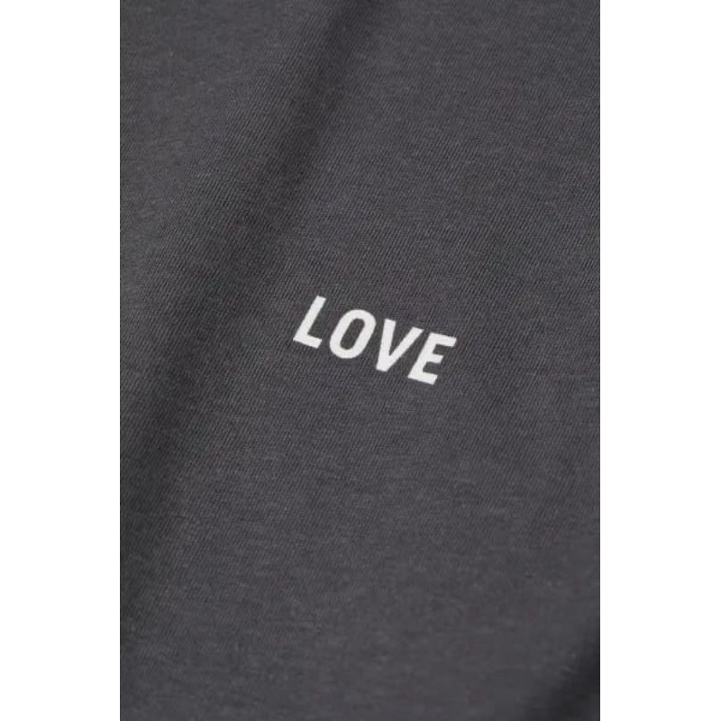 HnM logo love tee (Softpink &amp; Darkgrey)