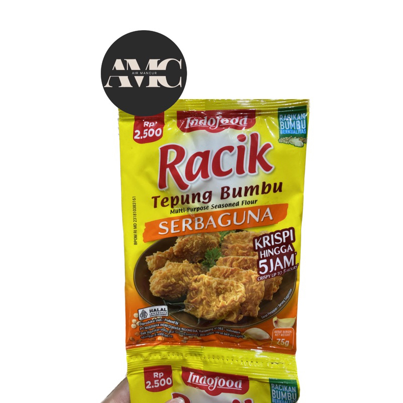 

TEPUNG RACIK SERBAGUNA DAN AYAM KRISPI 75GRAM (ECERAN)