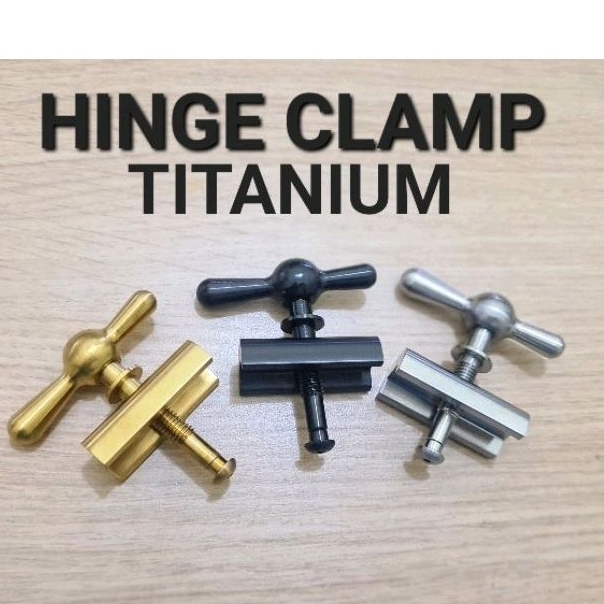 Hinge clamp lever full titanium premium Cocok sepeda lipat folding bike seli brompton pikes 3 sixty trifold handlepost Hinge Clamps