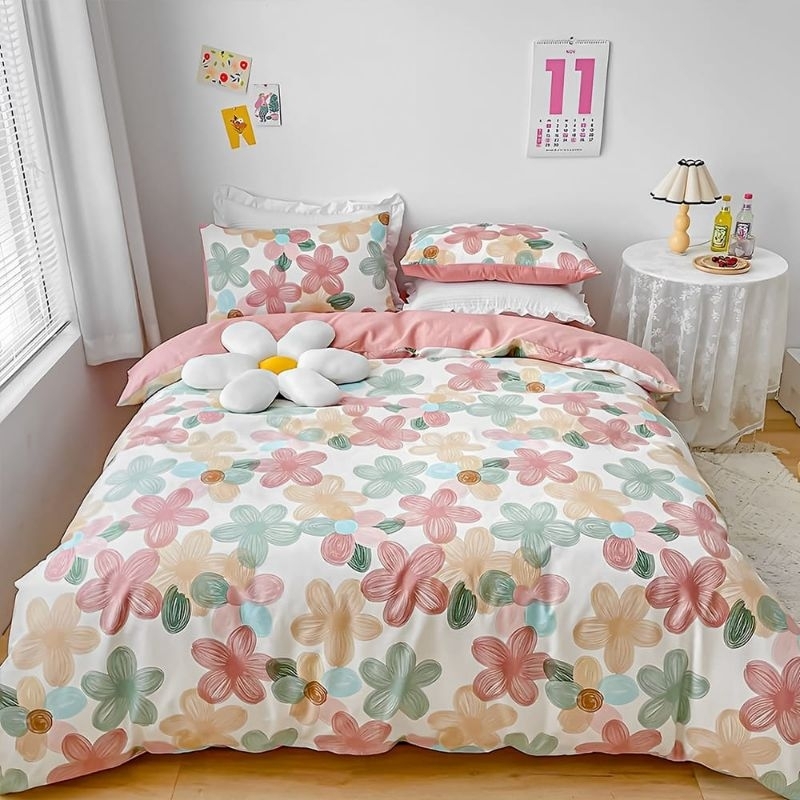 BEDCOVER AESTHETIC SET LENGKAP SPREI , SARBAN DAN SARGUL READY UKURAN 180 160 120