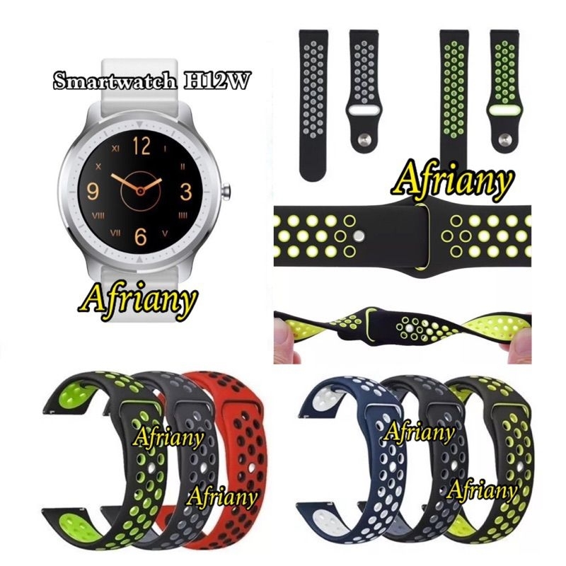 Tali jam Strap Oase Smart Watch Horizon H12w -Nike Rubber Silikon Sporty