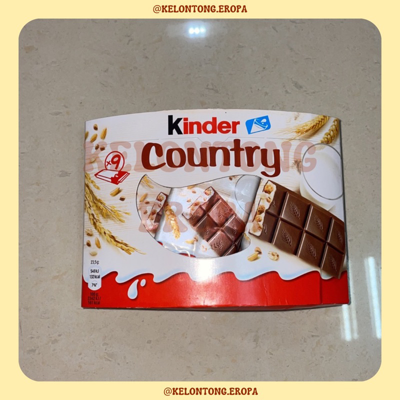 

[READY STOCK]Kinder Country isi 9 211gr