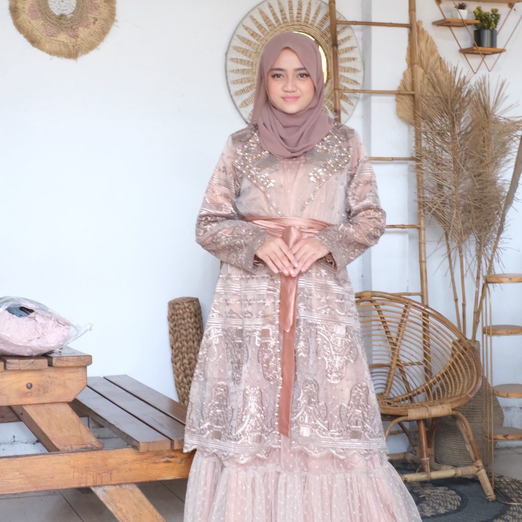 Zakiah Hijab - Gamis Muslimah Premium Elegant Gold