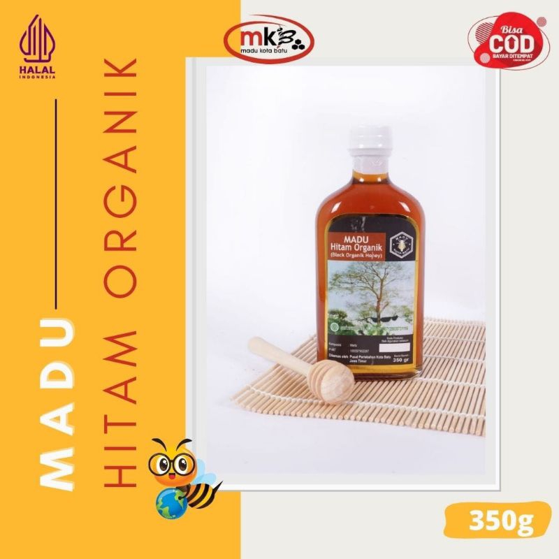 

Madu Kota Batu - Madu Hutan Asli Hitam organik 350 gram (botol kaca)
