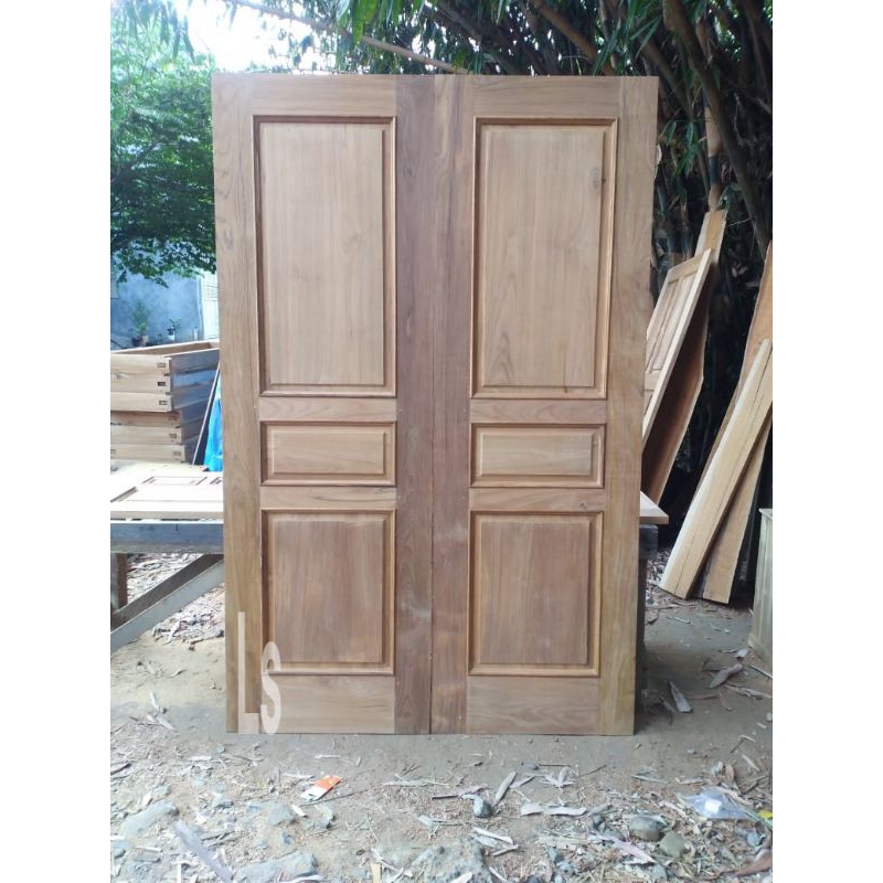 kusen pintu jati rumah minimalis kerajinan furniture kayu jati TPK perhutani kuwalitas bagus asli pe