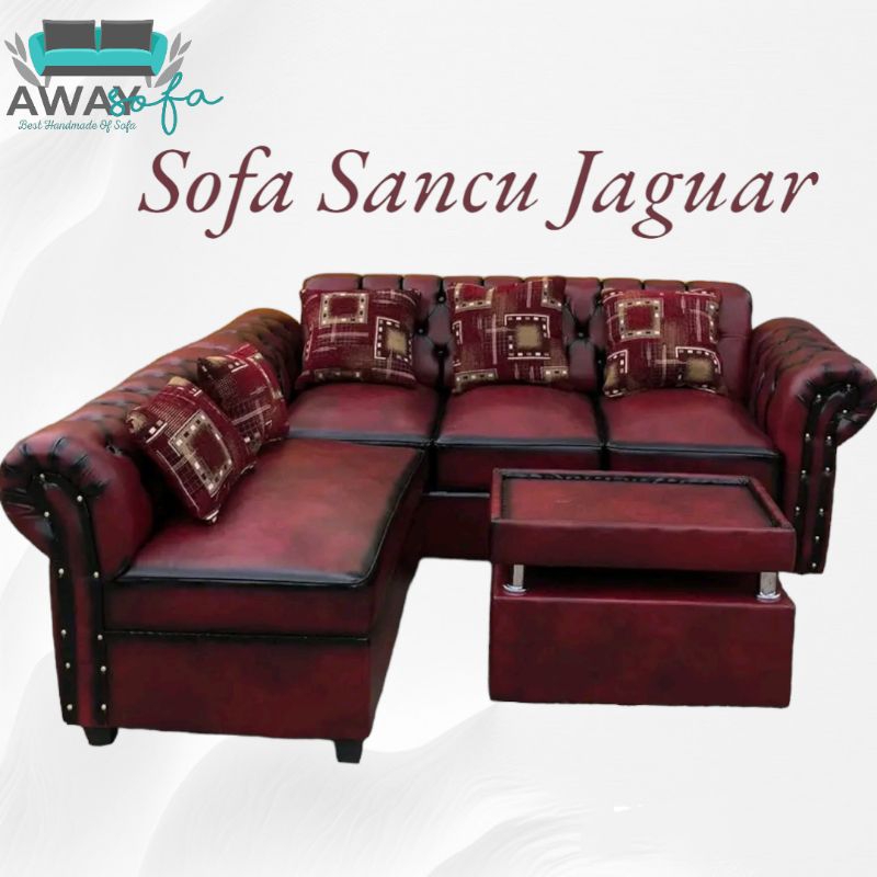 Sofa Jaguar Sancu, sofa L, sofa L putus, sofa murah