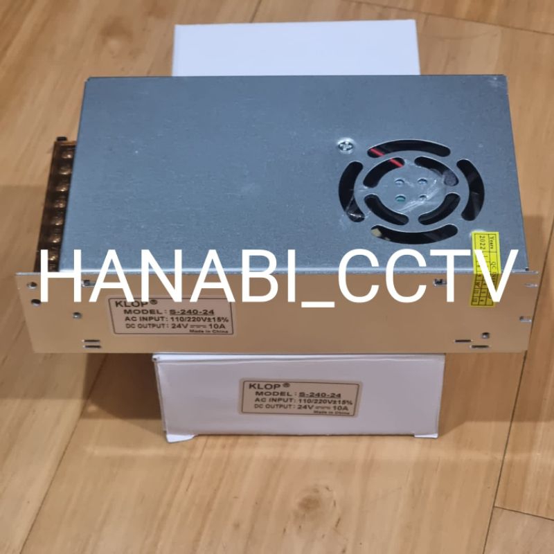 Power Supply 24V 10A + Fan Travo New KLOP