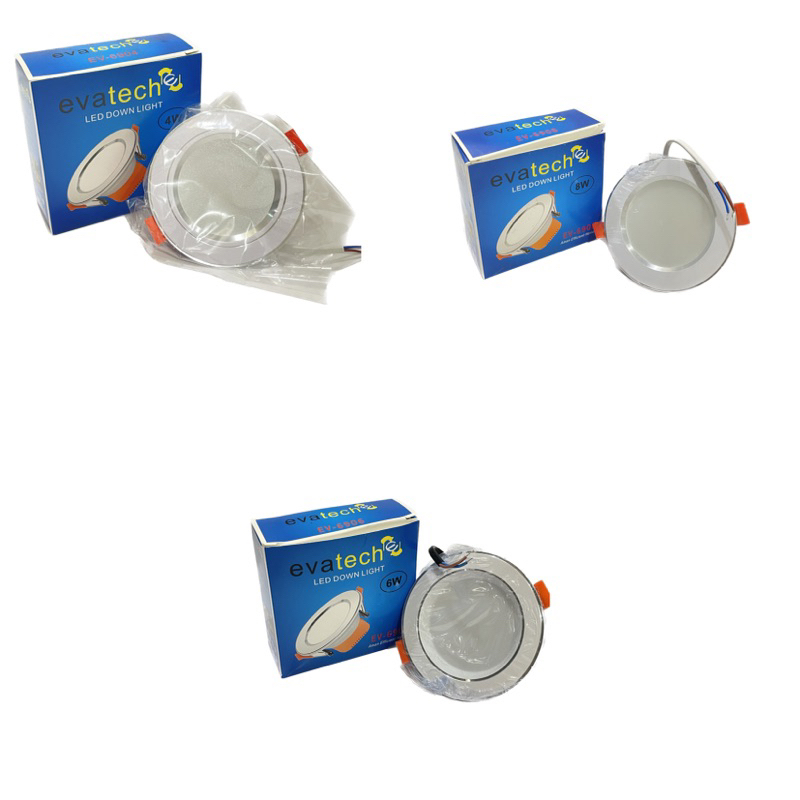 Downlight LED 3 Inch 3 Warna 4W 6W 8W Evatech