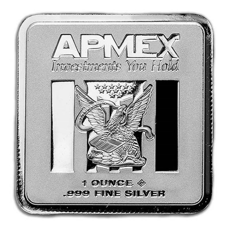 Koin Perak Apmex Square Bar 1oz silver not antam nadir srh isilver alfath