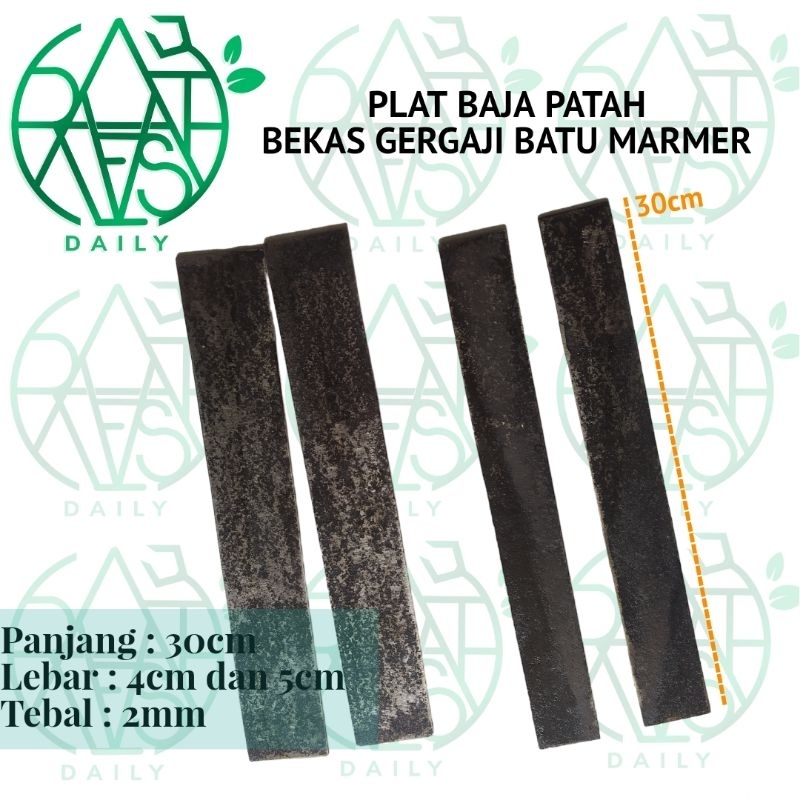 Tebal 2mm Plat Baja Patah Bekas Gergaji Batu Marmer High Carbon