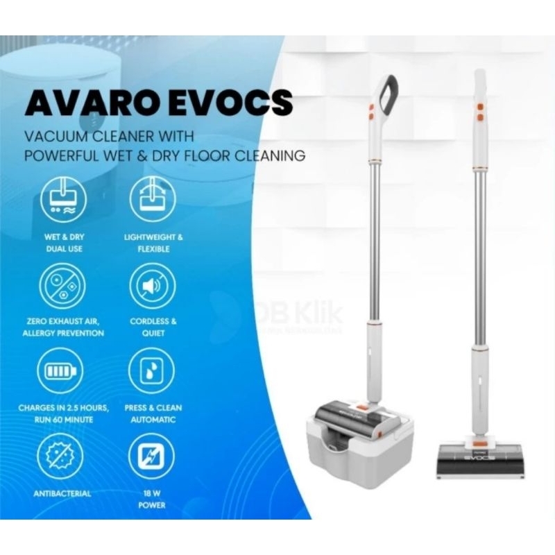 Avaro Vacuum EVOCS wet and Dry floor cleaning
