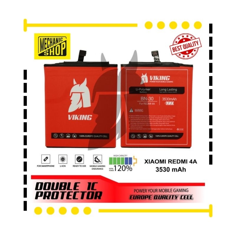 BATERAI XIAOMI REDMI 4A-BATERAI DOUBLE PROTECTOR (VIKING)