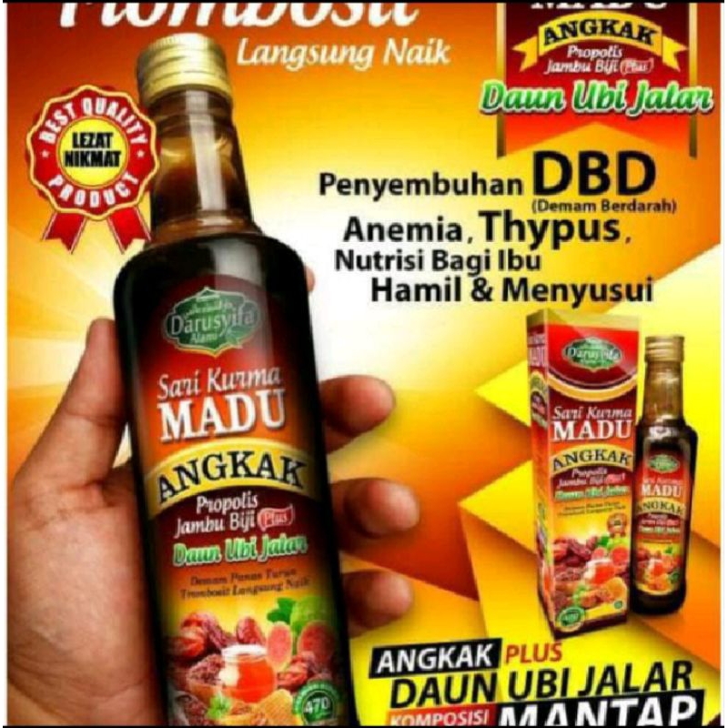 Sari Kurma madu angkak Darusyifa obat demam DBD