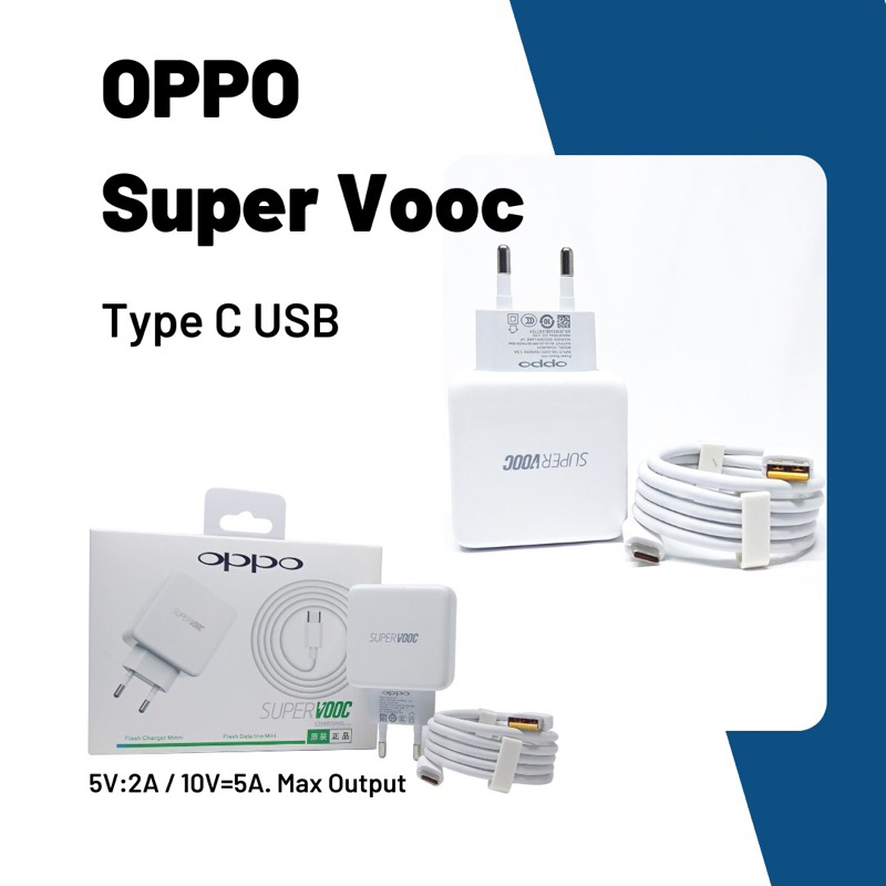 Charger Oppo 80W SuperVooc Fast Charging Original 100% Tipe C